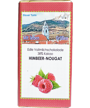 Himbeer-Nougatschokolade