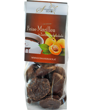 Marillen in Zartbitterschokolade