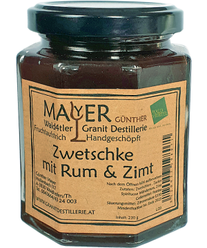 Zwetschkenmarmelade mit Rum & Zimt