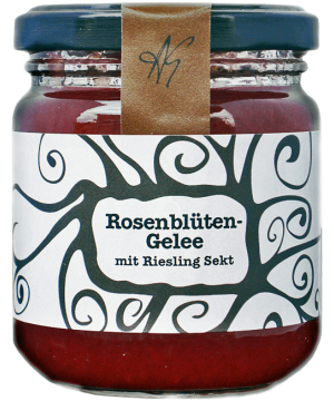 Rosenblütengelee mit Rieslingsekt