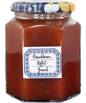 Sanddorn-Apfel-Zimtmarmelade