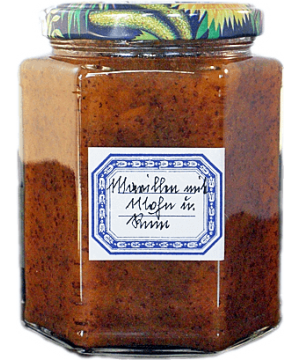 Marillenmarmelade mit Graumohn und Rum
