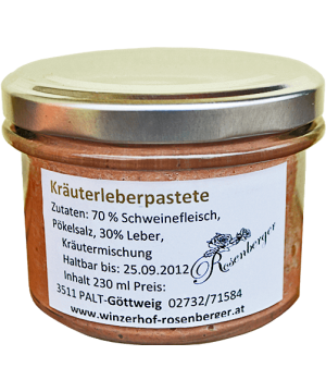 Kräuterleberpastete