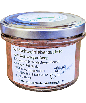 Wildschweinleberpastete