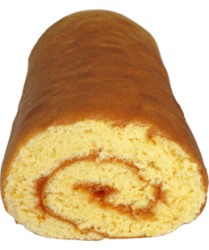 Hausgemachte Biskuitroulade