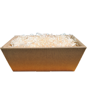 Geschenkkartonschale braun groß (27,5x23x10,5 cm)