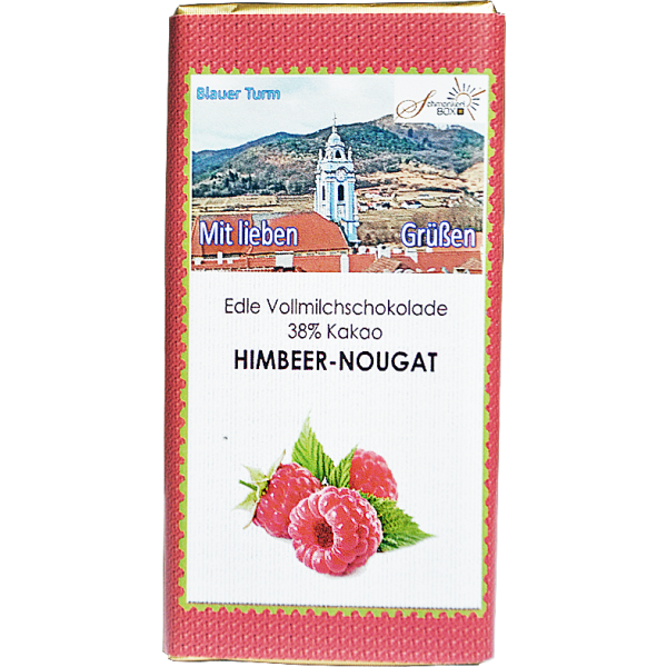 Himbeer-Nougatschokolade