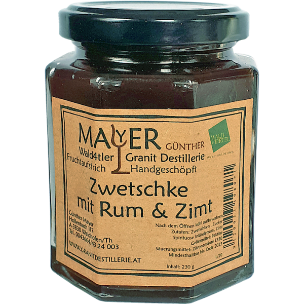 Zwetschkenmarmelade mit Rum & Zimt