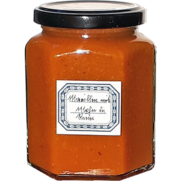 Marillenmarmelade mit Weißmohn und Rum