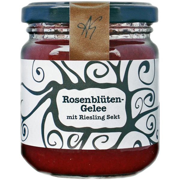 Rosenblütengelee mit Rieslingsekt