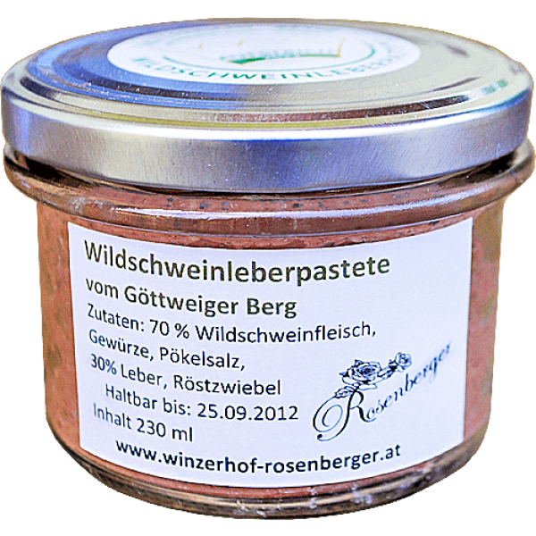 Wildschweinleberpastete