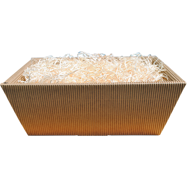 Geschenkkartonschale braun groß (27,5x23x10,5 cm)
