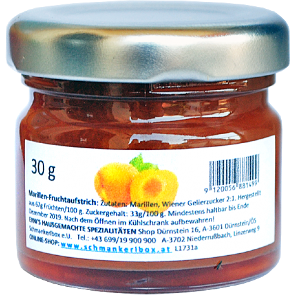Marillenmarmelade pur Mini