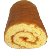 Hausgemachte Biskuitroulade