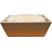 Geschenkkartonschale braun groß (27,5x23x10,5 cm)
